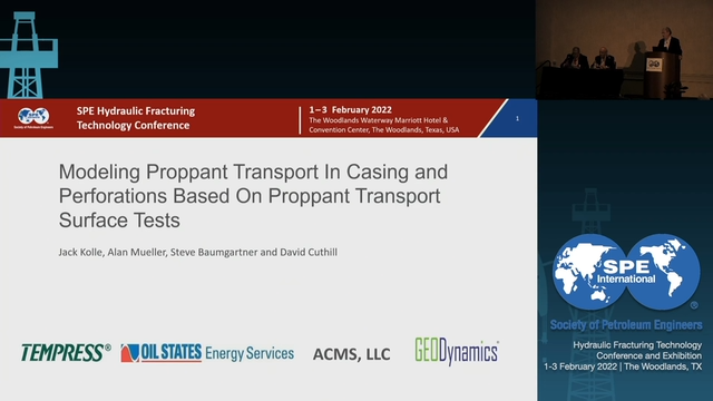 Modeling Proppant Transport in Casing and Perforations Based on ...