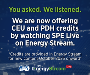 SPE Live CEU and PDH credits Oct 2025